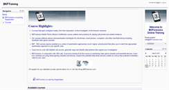 Desktop Screenshot of bkftraining.com