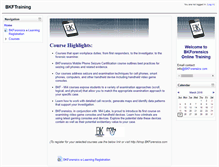 Tablet Screenshot of bkftraining.com